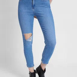 SPYKAR Women Mom Fit Mildly Distressed Stretchable Jeans-picture-28