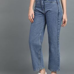 BAESD Girls Straight Fit High-Rise Light Fade Cotton Jeans-44