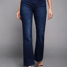 Miss Chase Women Wide Leg Mid-Rise Stretchable Jeans-image-43