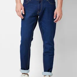 GIORDANO Men Slim Fit Clean Look Stretchable Jeans-image-85
