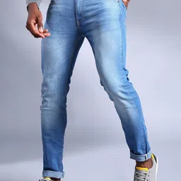 HARDSODA Men Slim Fit Heavy Fade Stretchable Jeans-image-77