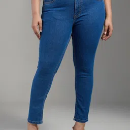 20Dresses Women Plus Size Blue SS24 ELPP Jeans Skinny Fit Mid-Rise Stretchable Jeans-picture-34