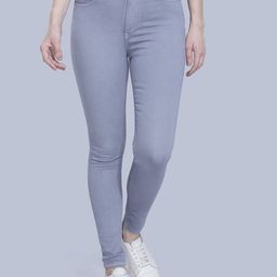 FCK-3 Women Grey Melange Classic High-Rise Stretchable Jeans-image-43
