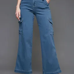 Miss Chase Women Wide Leg High-Rise Stretchable Jeans-image-45