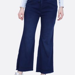 FCK-3 Women Brittney Wide Leg High-Rise Cropped Stretchable Jeans-picture-45