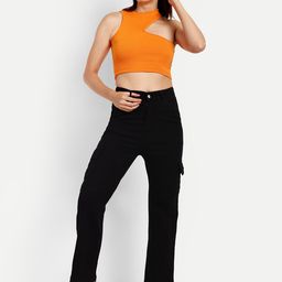 Next One Women Smart Wide Leg High-Rise Stretchable Jeans-picture-43