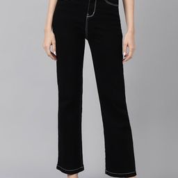 Xpose Women Comfort Wide Leg High-Rise Stretchable Jeans-picture-23