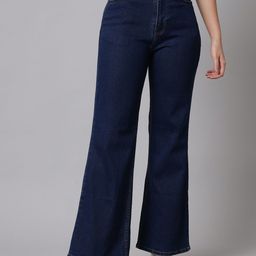 BAESD Women Wide Leg High-Rise Stretchable Jeans-image-36