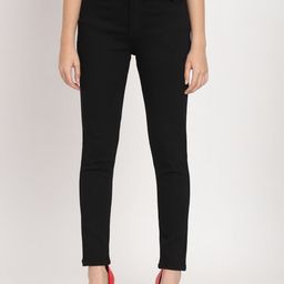BAESD Women Jean Skinny Fit Mid-Rise Dark Shade Clean Look Cotton Jeans-image-75
