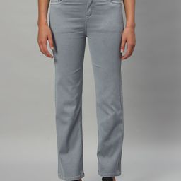 BROOWL Women Classic Straight Fit High-Rise Stretchable Jeans-image-66