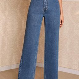 Kotty Women Jean Straight Fit High-Rise Stretchable Cotton Jeans-picture-19