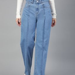 Kotty Women Jean Straight Fit High-Rise Light Fade Stretchable Jeans-picture-31