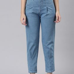ZHEIA Women High-Rise Low Distress Stretchable Jeans-image-91