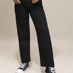 Tokyo Talkies Women Straight Fit Clean Look Cotton Jeans-image-38