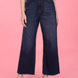 Flying Machine Women Blue Straight Fit High-Rise Light Fade Stretchable Jeans-image-39