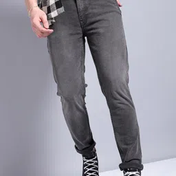 The Indian Garage Co Men Slim Fit Clean Look Stretchable Jeans-image-47
