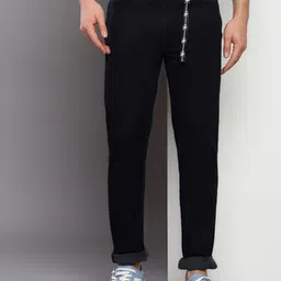 Calvin Klein Jeans Men Slim Fit Mid Rise Dark Shade Clean Look Cotton Jeans-image-74