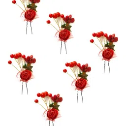 Hair Flare Set Of 6 Embellished U Pins-image-23