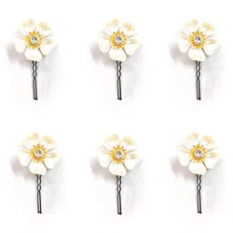 Hair Flare Set of 6 Embellished U Pins-46