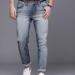 Voi Jeans Men Blue Skinny Fit Low Distress Stretchable Jeans-image-77