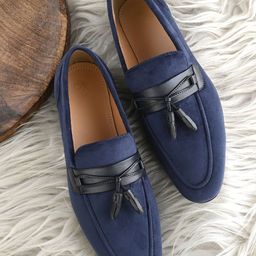 House of Pataudi Men Tasseled Formal Loafers-image-65