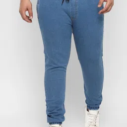 Urbano Plus Men Blue Jogger Jeans-image-61
