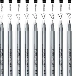 FEELHIGH Set Of 9 Micro-Pen Fineliner Ink Pens-14