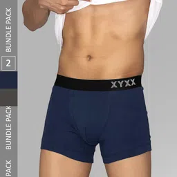 XYXX Men Pack of 2 Combed Cotton Pace Trunks-XYTRNK2PCKN631-picture-20