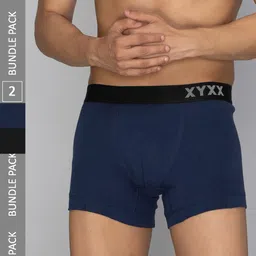 XYXX Men Solid Pack Of 2 Combed Cotton Pace Trunk XYTRNK2PCKN633-image-84