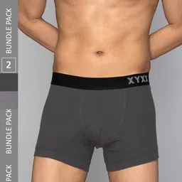 XYXX Men Solid Pack Of 2 Combed Cotton Pace Trunk XYTRNK2PCKN626-picture-4