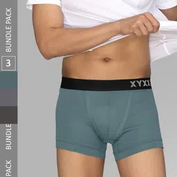 XYXX Men Solid Pack Of 3 Combed Cotton Pace Trunk XYTRNK3PCKN902-picture-19