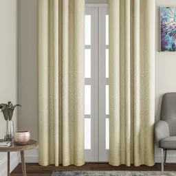 Soumya Cream-Coloured Single Door Curtains-17