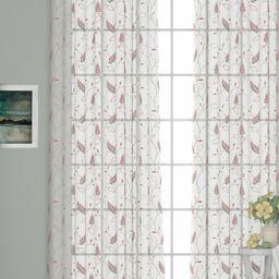 GM White & Pink Single Door Curtains-image-72