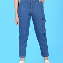 Flying Machine Women Blue High-Rise Stretchable Cotton Jeans-image-59