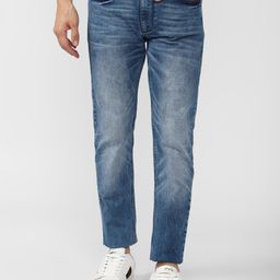 Peter England Casuals Men Slim Fit Heavy Fade Jeans-image-45
