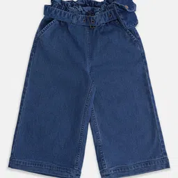 Pantaloons Junior Girls Mid-Rise Slip-On Regular Fit Cotton Trousers-image-46