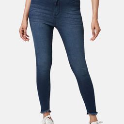 People Women Skinny Fit High-Rise Light Fade Jeans-picture-42