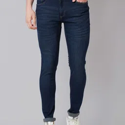 Park Avenue Men Slim Fit Low-Rise Clean Look Light Fade Jeans-image-96