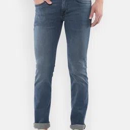 Louis Philippe Jeans Men Blue Slim Fit Light Fade Jeans-image-75