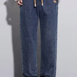 StyleCast Men Cross Pocket Elasticated Denim Pants With Drawstring-picture-18