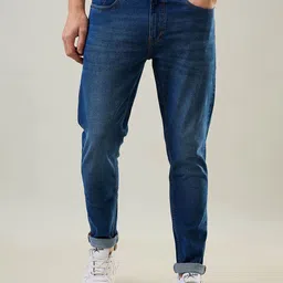 TIM PARIS Men Skinny Fit Low Distress Light Fade Jeans-image-65