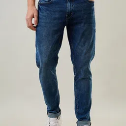 TIM PARIS Men Skinny Fit Low Distress Light Fade Jeans-image-71