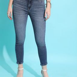 Tokyo Talkies Women Skinny Fit Clean Look Light Fade stretchable Jeans-picture-6