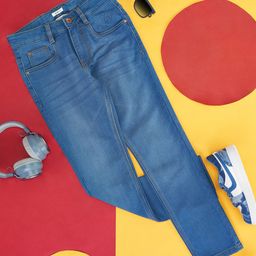 Pantaloons Junior Boys Blue Mildly Distressed Light Fade Jeans-image-33