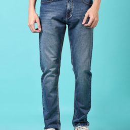 V-Mart Men Light Fade Denim Mid-Rise Jeans-image-89