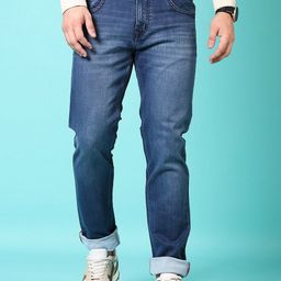 V-Mart Men Cotton Regular Fit Light Fade Jeans-image-87