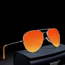 RESIST EYEWEAR Unisex Aviator Sunglasses with UV Protected Lens-43