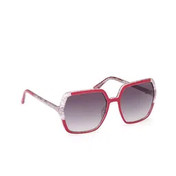 GUESS Unisex Square Sunglasses with UV Protected Lens GUS78835675BSG-22