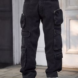 Powerlook Men Baggy Fit Clean Look Jeans-image-80