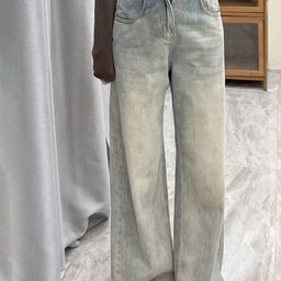 LULU & SKY Women Straight Fit Clean Look Heavy Fade Jeans-image-38